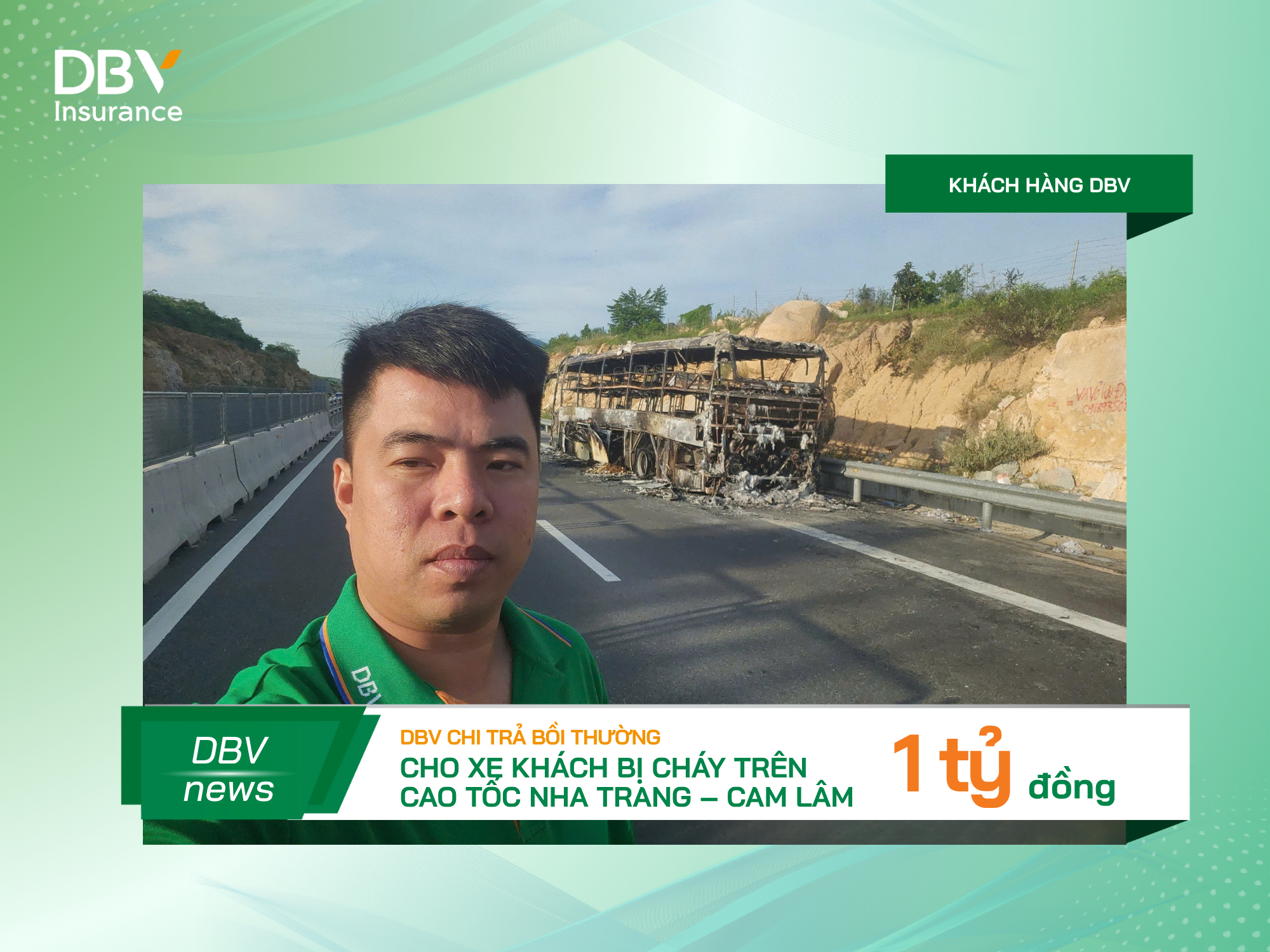 DBV chi trả 1 tỷ đồng bồi thường vụ cháy xe khách chỉ sau hơn 1 tuần